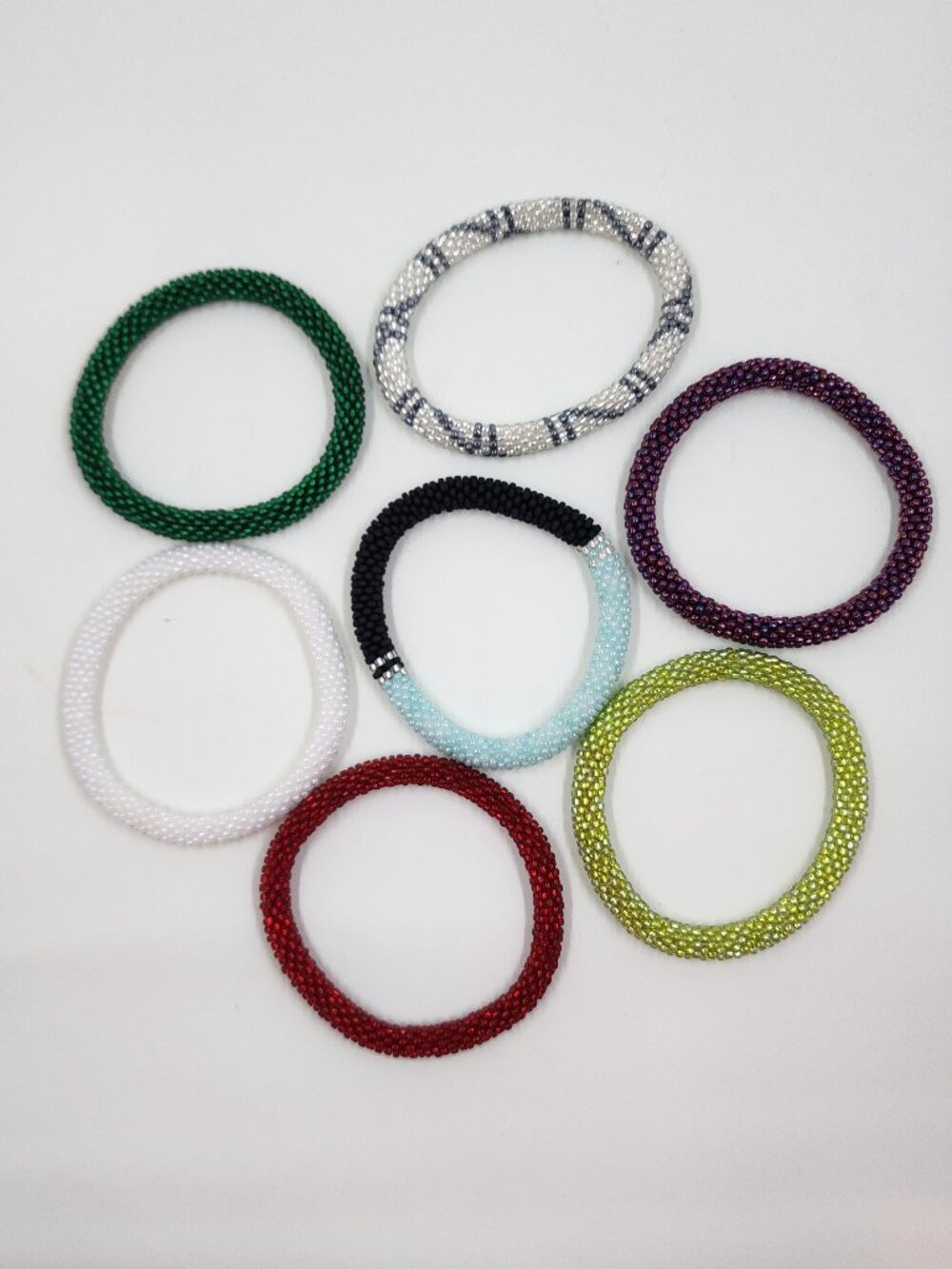 Sashka Co. Glass Beaded Roll-On Bracelets (7)